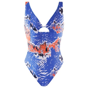 Gymshark Eco-friendly para mujeres azul/naranja traje de baño