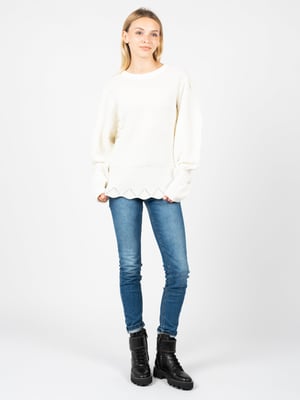 Silvian Heach Suéter de mujer cremoso