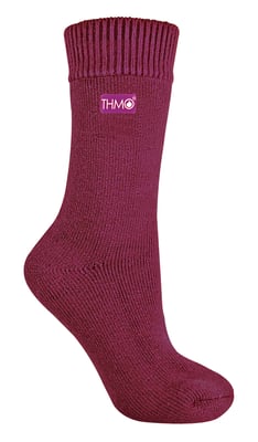 THMO - 1 par de calcetines térmicos gruesos de mujer con forro polar para el invierno