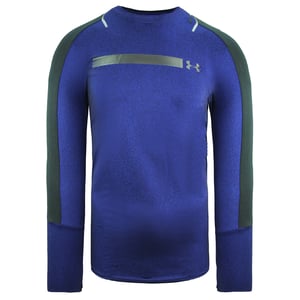 Under Armour HeatGear Fitted Top Manga Larga Azul Marino Training Top Hombre 1306386 574