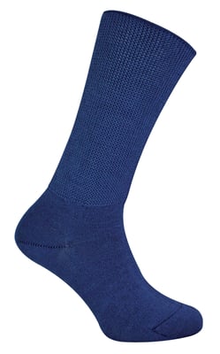 Calcetines de bambú extra anchos para edemas | Dr.Socks | Hombres y mujeres | Calcetines para pies hinchados tobillos piernas y diabéticos - Azul marino