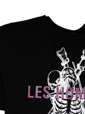 Les Hommes T-Shirt Skeleton del hombre negro