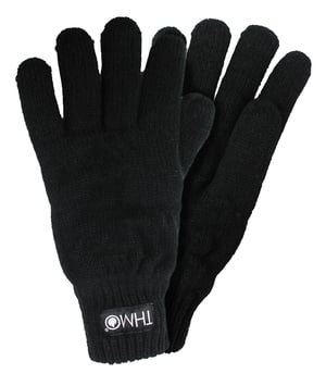 Guantes de señora de dedos enteros con forro Thinsulate - Negro