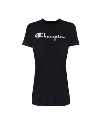 Champion T-Shirt Long Top de mujer negro