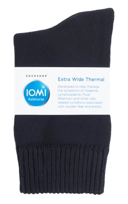 IOMI - Calcetines Térmicos Unisex Extra Anchos para Edemas de Piernas y Pies Hinchados