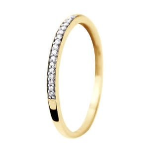 Alianza Joyería de diamante Fine 0,050 CTS Oro amarillo