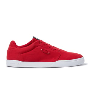 Oakley Flyer Lace-Up Red Canvas Mens PLIMSOLLS 13551 465