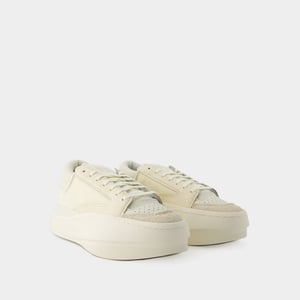 Zapatillas Lux Bball Low - Y-3 - Piel - Blanco