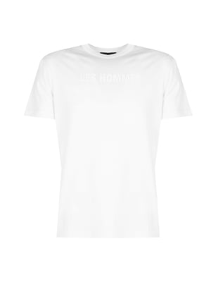 Les Hommes T-Shirt LH Logo del hombre Blanco
