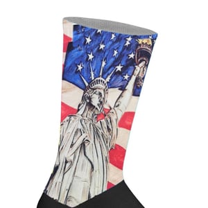 Calcetines de caña larga estampados elásticos unisex