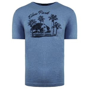 Camiseta Eden Park Paris Beach Logo Hombre Azul