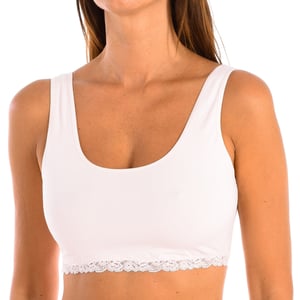 Top FRESH de tirantes anchos y tejido elástico 1032348 mujer