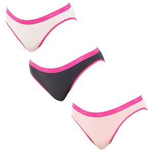 Pack-3 Braguitas Les Pockets tejido elástico D4H00 mujer