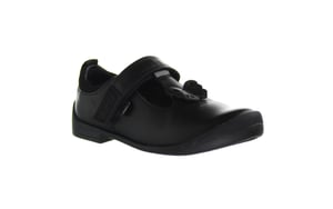 Patadas Bridie Flutter T-Bar Kids Black Shoes