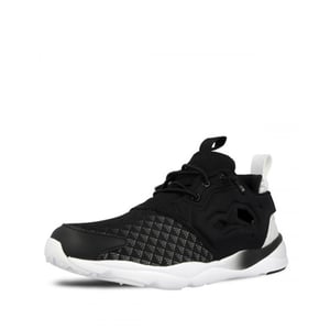 Reebok Furylite Sheer Lace-Up Black Synthetic Womens Entrenadores V62121