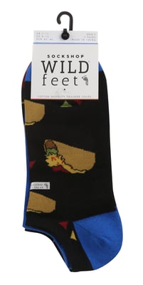 Wild Feet - Lote de 3 calcetines de algodón para hombre con estampados originales