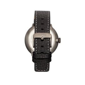 Simplifique el reloj 7100 con correa de cuero y fecha