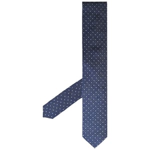 Hackett London Mini Pindot Estampado Corbatas Azul Hombre