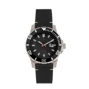 Reloj Nautis Dive Pro 200 con correa de cuero y fecha