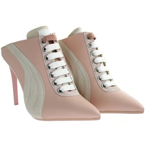 Puma mula tacones zapatos para mujer rosados