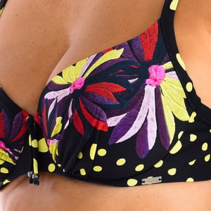 Top de bikini estampado con aros W230725 mujer