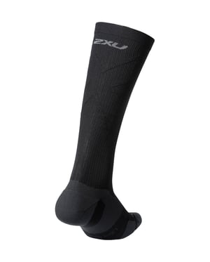 Calcetines 2XU Light Cushion Full Hombre Negro/Titanio