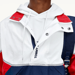 Chaqueta abullonada con bloques de color para hombre de Tommy Jeans