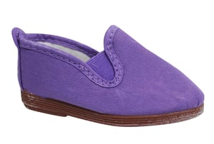 Estilo hilo dossy alparto slip on plimsolls zapatos 50055 púrpura