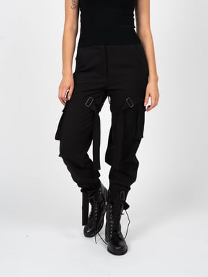 La Haine Inside Us Pantalones Cargo de mujer negro