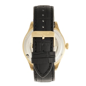 Reloj Automático Heritor Gregory Semi-Esqueleto con Correa de Cuero