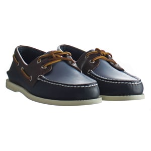 Zapatos de hombre tri azul de 2-ojo de 2-ojo