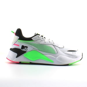 PUMA RS-X PISTAS MTV White Textile Textile Mens Lace Up entrenadores 371841 01