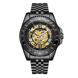 Reloj Anthony James Edición Limitada Taquímetro Deportivo Automático Negro Montado a Mano