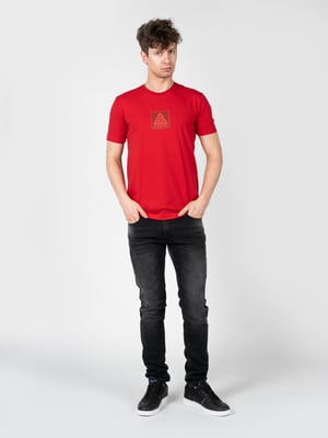 Iceberg T-Shirt C-Neck del hombre rojo