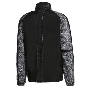 Puma x les benjamins logo masculino chaqueta de pista negra