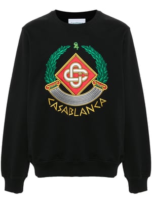 Sudadera Casablanca Casa Crest Bordada en Negro