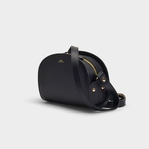 Minibolso Demi-Lune negro de piel de ternero lisa