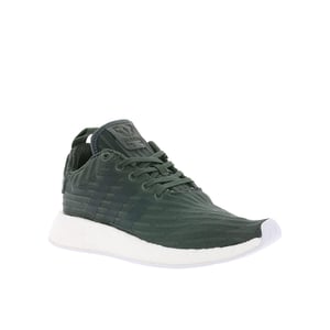 Adidas nmd_r2 primeknit entrenadores verdes para mujeres