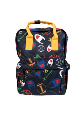 Champion Mochila de mujer negro, amarillo