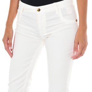 Pantalon Tejano Largo de tejido elástico 70DB50192-T092 mujer