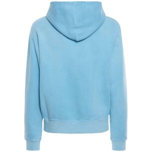 Palm Angels Garment Dyed Box Logo sudadera con capucha azul claro