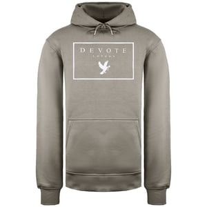 Devote London Dove Sudadera con capucha nude/blanca para hombre
