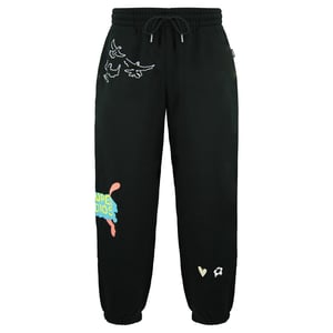 Puma x Kidsuper Studios Stretch Winist Black Mens Graphic Joggers 598991 01