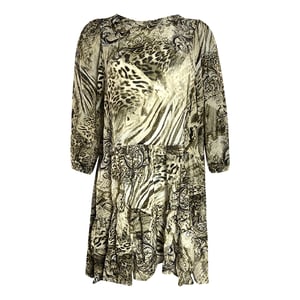 Inoa Makucha Panthera 1202117 Vestido a capas con volantes de seda marron