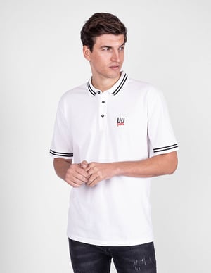 Les Hommes Polo LHU Gang Hombre Blanco