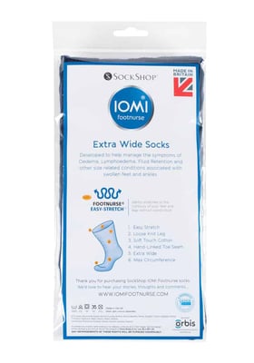 Calcetines para hombres y mujeres con edema, de algodón extra ancho y suave, para pies hinchados