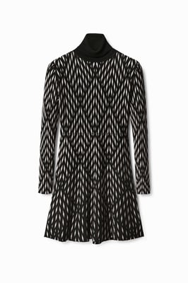 Vestido Negro para Mujer Desigual