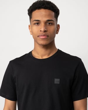 Camiseta de algodón jersey BOSS Orange Tales para hombre con parche de logo NOS
