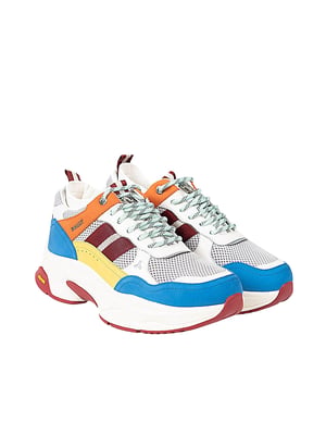 Bally Zapatillas Viber-T del hombre Blanco, amarillo, azul, Gris, multicolor, naranja, rojo