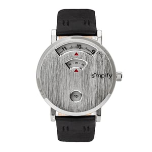 Simplifique el reloj con correa de cuero 7000